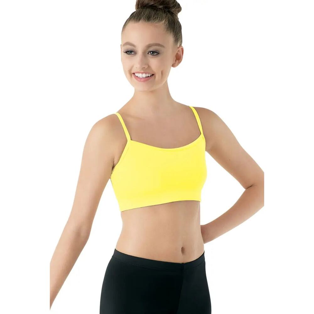 Dance Sports Bra Medium Child Yellow Balera MT3477 Crop Top Jazz Contemporary